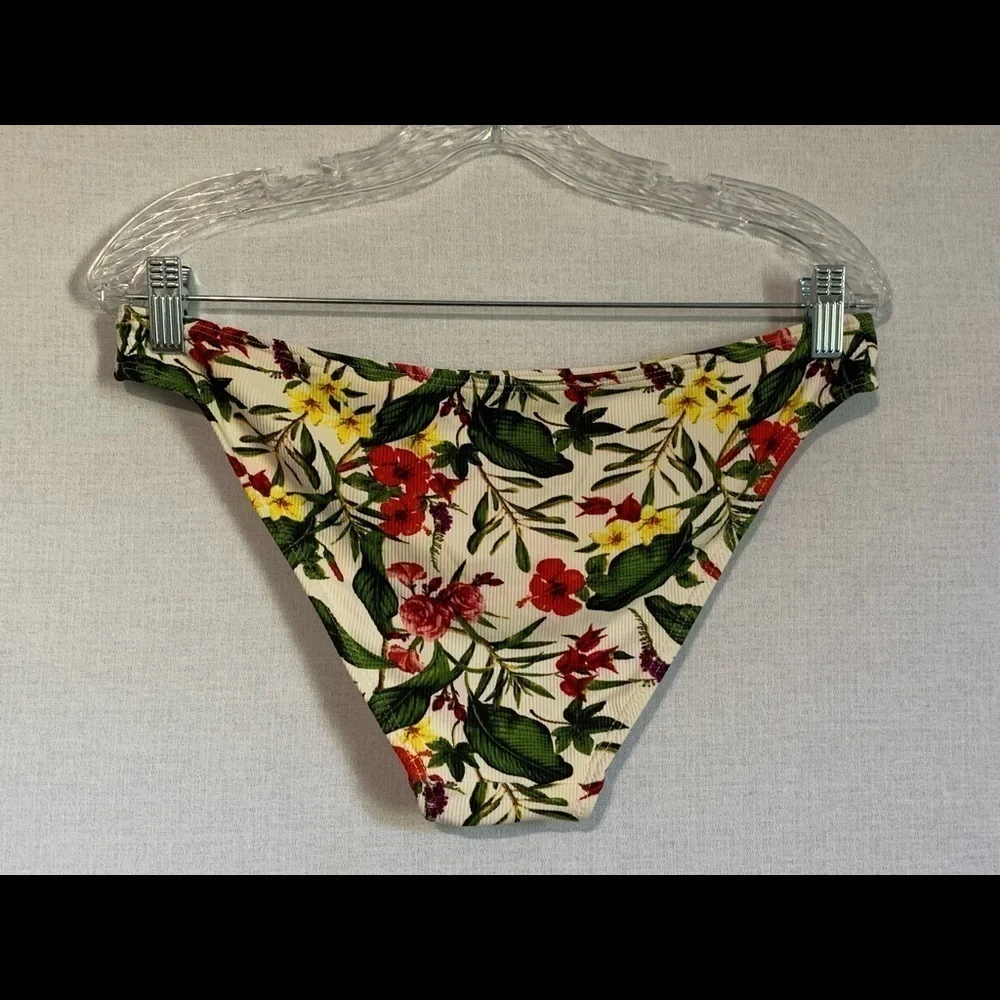 Cabana del Sol Size Large Floral Tropical Bikini Swim Bottom